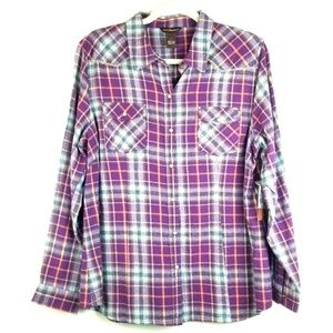 Bit & Bridle Women's Flannel Western Shirt Size L